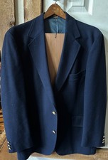 Vintage Pendleton Men's 44 100 Wool Gold Button Navy Blazer- Sports Coat