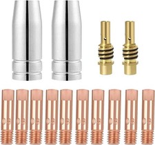 Mig Welding Gun Accessory Replacement Kit,10pcs Welding Tips 0.030" 2pcs Ga...