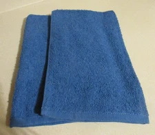 NEW Set of 2 AMAZON BASICS Medium BLUE Hand Dish Towels Measure 15 X 24 in