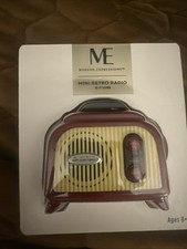 Modern Expressions Mini Retro Radio FM Hi-Fi Sound Auto Scan Small Radio Retro