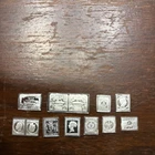 10 - .925 Sterling Silver Franklin Mint World Stamps ~ 10 grams total