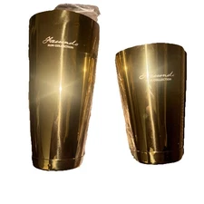 New Koriko Facundo Gold Plated Stainless Steel Cocktail Shaker Bartender