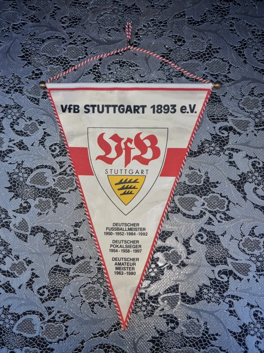 Fanion De Voiture VfB Stuttgart 1893 - Vintage Années 1950 - Bundesliga - Allemagne