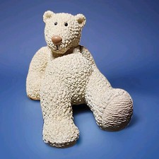 Vintage Sea World Sculpted Textured Resin 2 Polar Bear Family Papa