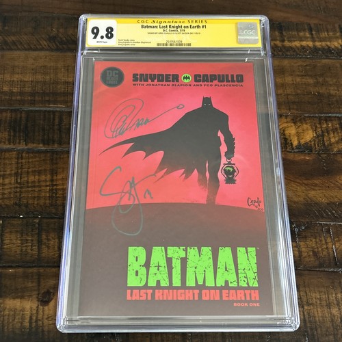 Batman: Last Knight on Earth #1 - CGC SS 9.8 Signed by Capullo and Snyder