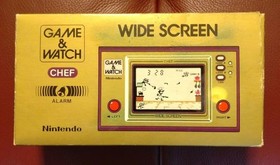 Nintendo Game & Watch CHEF FP-24 Wide Screen with Box Tested