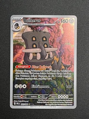 Bollterus PBL 093 FULL ART Illustration Art Rare Dunkelnacht Pokemon Deutsch NM