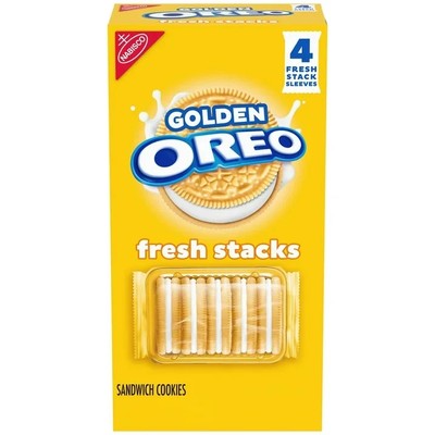 OREO Fresh Stacks Golden Sandwich Cookies, Travel Snacks, 8.05 oz FREE SHIPPING