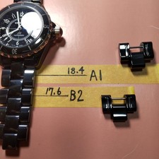 CHANEL J12 H0685 Black BK Ceramic Link Bracelet Discontinued Rare Used From Japa