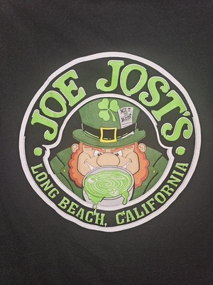 Joe Josts Bar St. Pattys 2025 Medium Mens Gray Double-sided Graphic Logo Tee