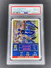 2022 Panini Contenders Game Day Ticket Gold #GDT-JAL Josh Allen /25 PSA 10 Bills