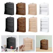 Dollhouse Cabinet Storage Étagère en bois Bibliothèque Meubles Présentoirs