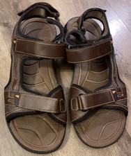 Eddie Bauer Denny Ridge Men’s 11 M Hook & Loop Sling Back Brown Outdoor Sandals