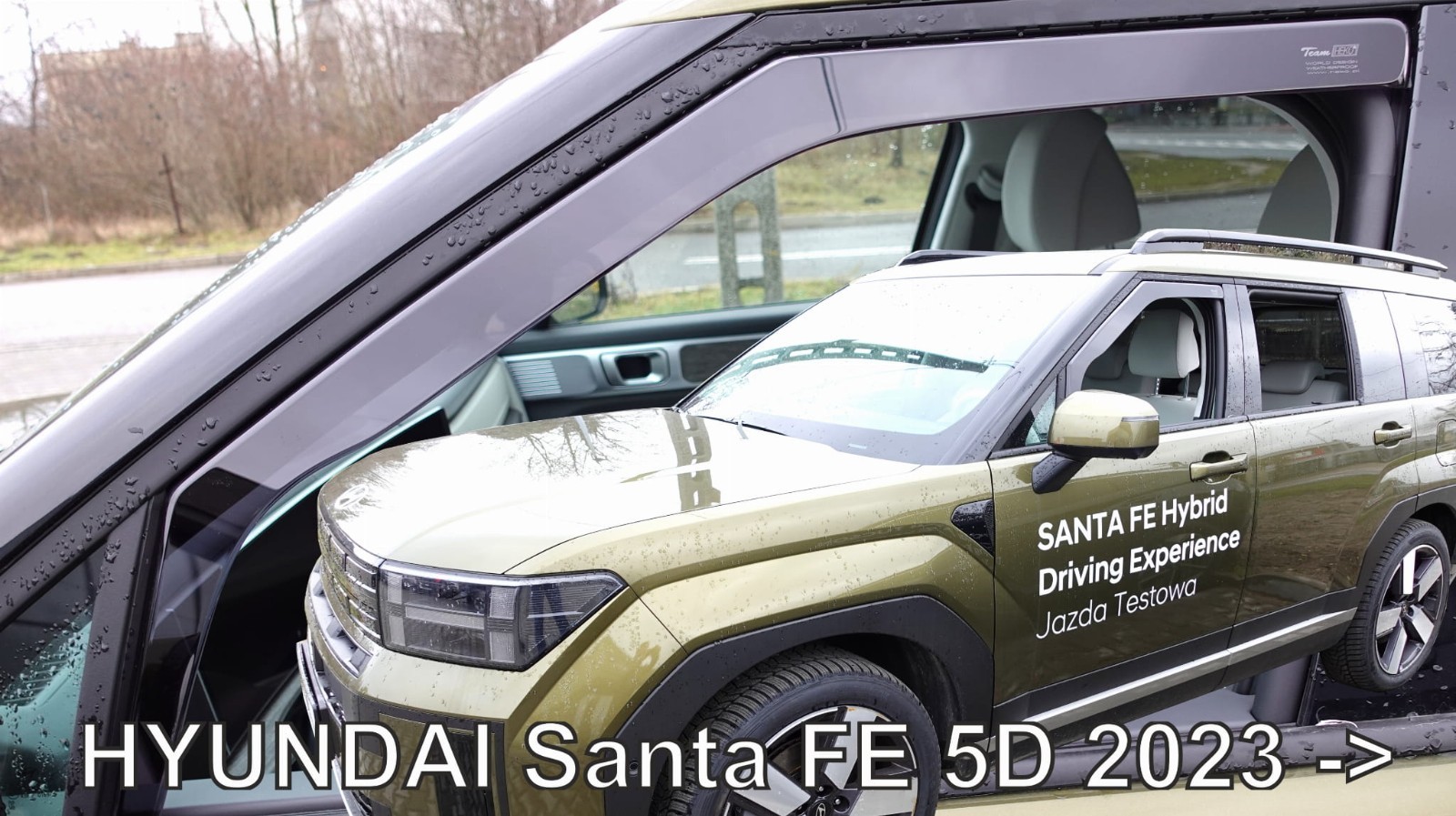 Déflecteurs d'air contre la buée et les sifflements sur Hyundai Santa Fe 5 portes