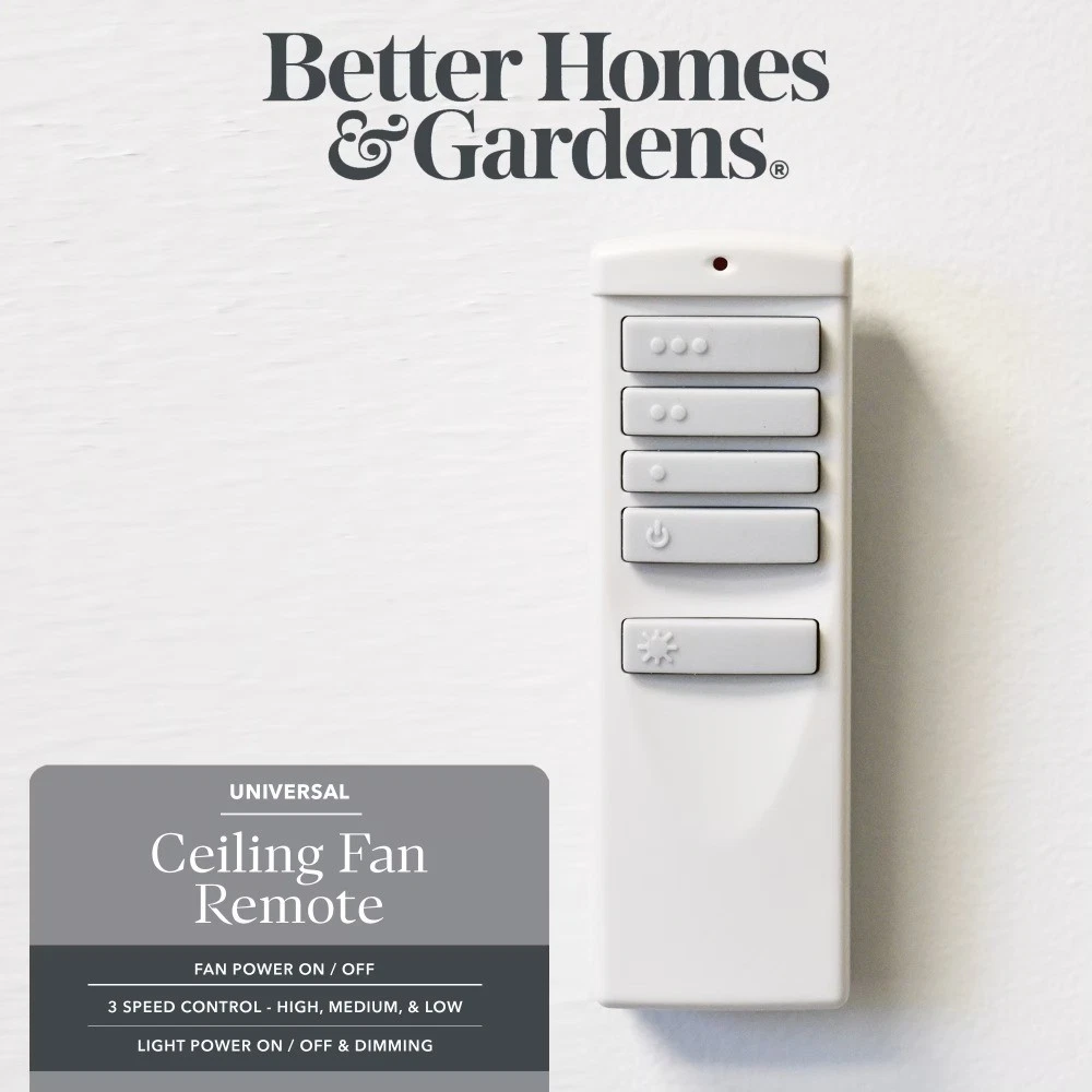 Universal Handheld Ceiling Fan Remote with Wall Mount, 3 Speed Fan & Light - thumbnail 2