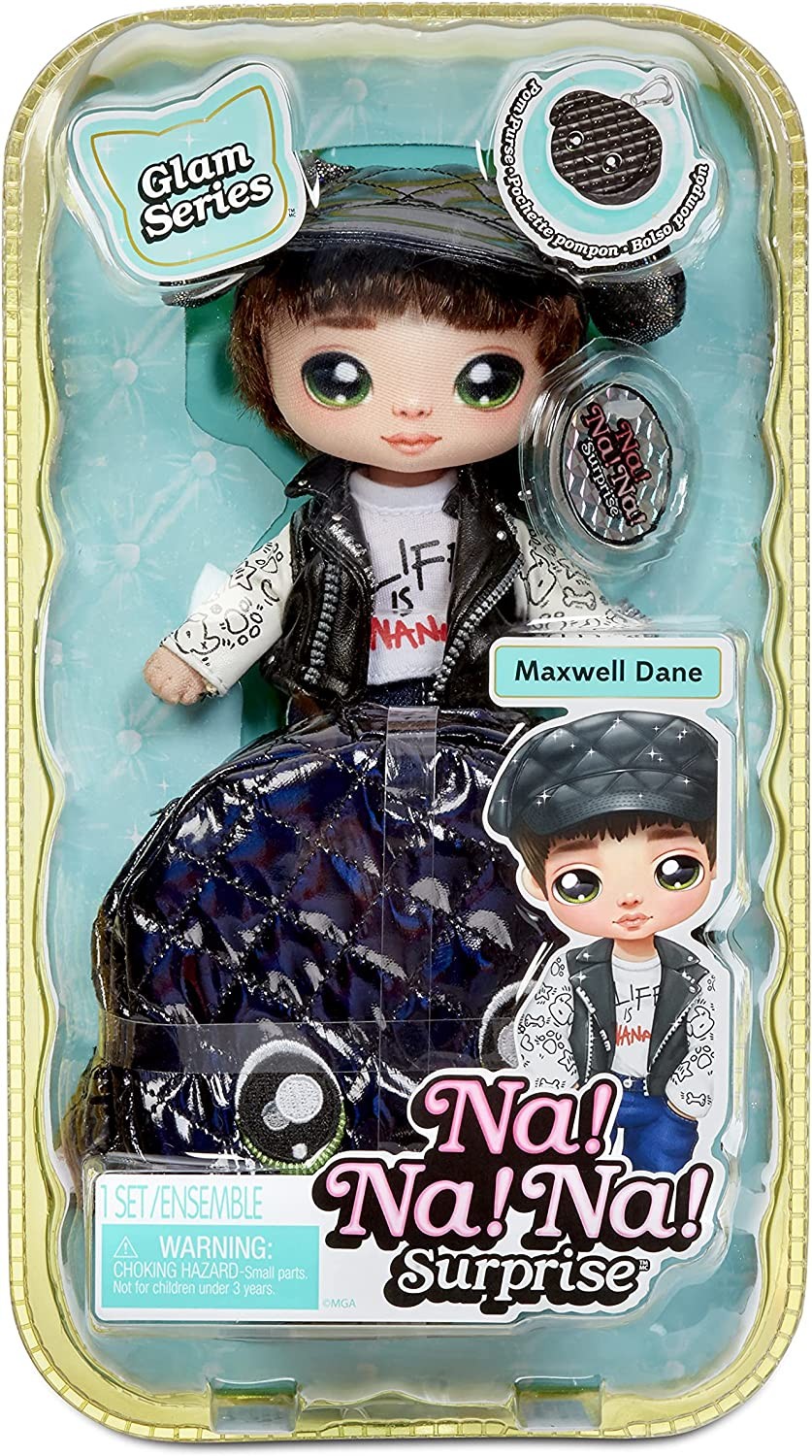 Na Na Na Surprise Glam Series Maxwell Dane Doll 19cm + Purse