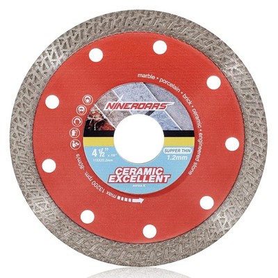 Diamond Saw Blade 4-1/2 Inch Super Thin Tile Blade with Flange, 4.5'' Mesh Turbo