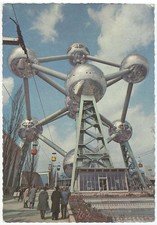 Atomium-Brussels Belgium, Vintage PC, Tech Specs, Atomium Stamped-Cancel, 1967