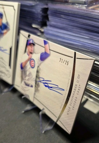 2 Card Topps/Panini Kyle Schwarber Auto Lot Rookie /15 & Topps /25 Phillies L👀K - Picture 6 of 21