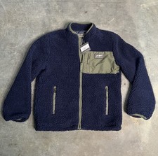 Eddie Bauer Kids Chilali Sherpa Fleece Jacket Bright Navy Size Medium