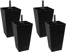 Sofa Legs, 4.5 Inch Plastic Couch Legs Replacement inches, Black 