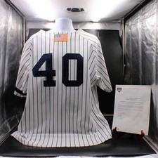 Tony Cloninger Game Used 2001 World Series Jersey Yankees Steiner LOA D14474