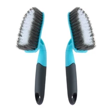 2-Pack Scrub Brush for Cleaning with Long Handle, Medium Firm Brush Bathroom ...