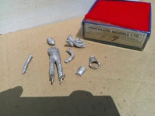 Hinchliffe Model, British cavalry camp dress with bucket, unpainted 54mm lead