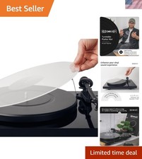 Hudson HiFi Acrylic Turntable Mat - Transparent - Enjoy Richest Tones, Crispe...