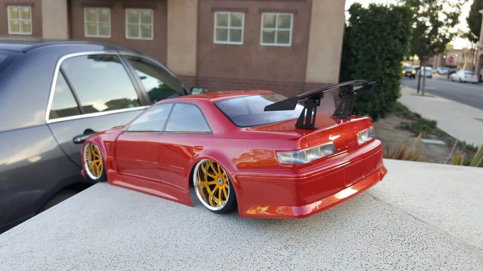 Pintura personalizada 200 mm 1/10 Toyota JZ100 4Tec2 drift HPI DC10 YD2 MST TT02 solo carrocería Foto 2 de 4