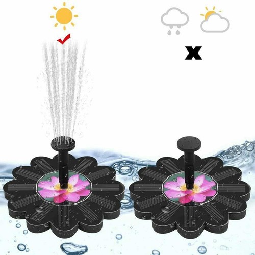 Solar Springbrunnen, Schwimmend Solarwasserpumpe für Miniteich Garten Hof DE - Bild 7 von 30