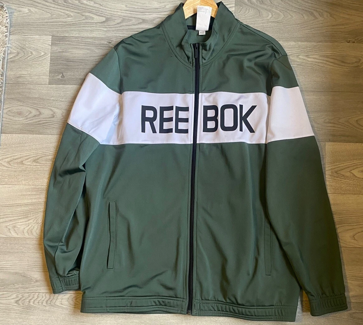 Reebok classic jacket mens green sale