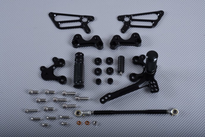 Commandes reculées alu CNC multiposition pour moto Ducati SBK 999 R 2003