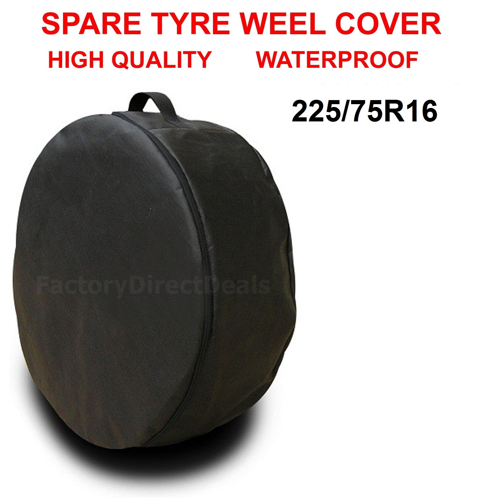 R16" Spare Tyre Cover Wheel Protective Tyre Bag Space Saver for Any Car