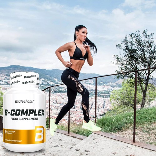 B-COMPLEX 60-240 capsules - 12 vitamins 4 minerals 3 herbs Gluten & Lactose free - Picture 3 of 13