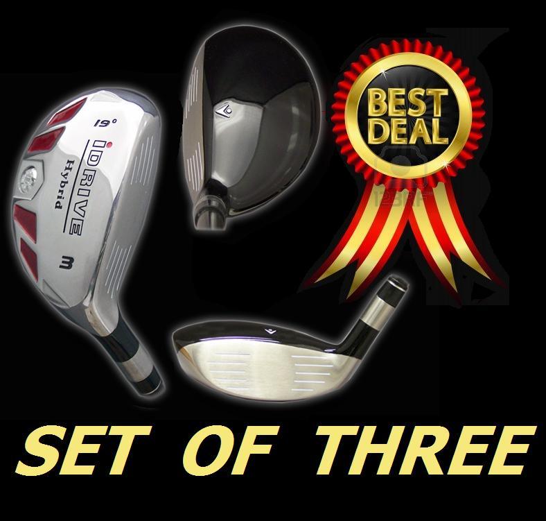 iDrive Made Hybrids #3 #4 #5 Taylor Fit FIRM Graphite Rescue Iron