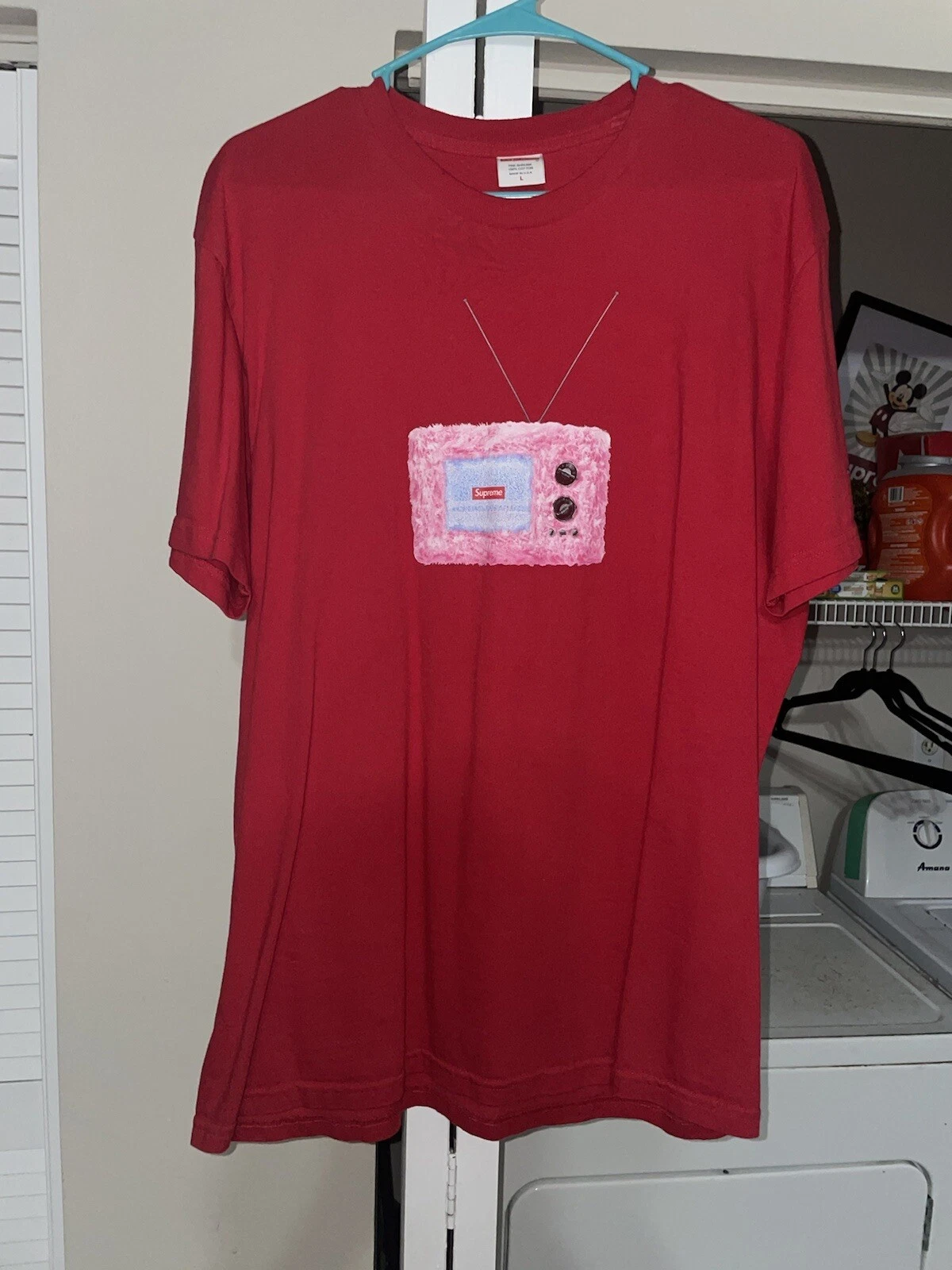 Supreme TV Tee Rouge SS18 (Large)