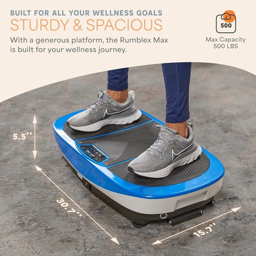LifePro Rumblex Max 4D Vibration Plate Blue| Home Fitness & Recovery - Picture 5 of 6