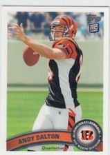 (2) 2011 Andy Dalton Topps ROOKIE CARD #70 - Carolina Panthers Bengals RC. rookie card picture