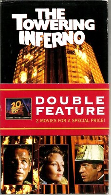 The Poseidon Adventure/The Towering Inferno 2 Pack VHS 1994 Paul Newman VTG PG