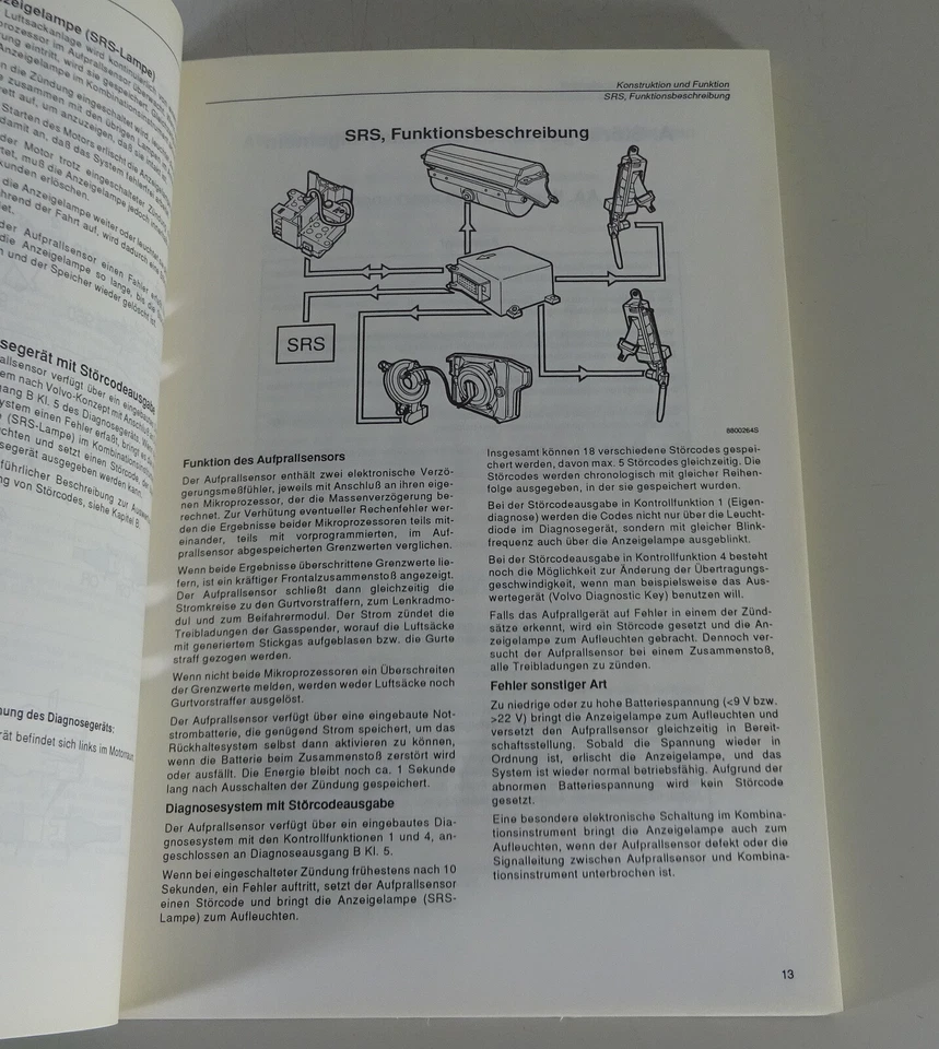 Manual De Taller Volvo 940 / 960 SRS AIRBAG Desde El Año 1993 Estado 04/1993 - Imagen 2 de 2