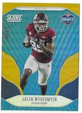 2022 Score #D13 Jalen Wydermyer NFL Draft Gold Zone Parallel /50