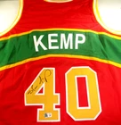 Shawn Kemp / Autographed Seattle Supersonics Custom Basketball Jersey / BAS