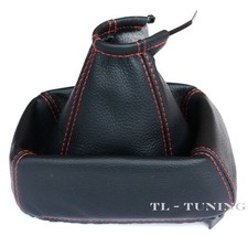 Schaltsack Schaltmanschette FADEN ROT passend für VECTRA A Bj. 1988 - 1995 Leder