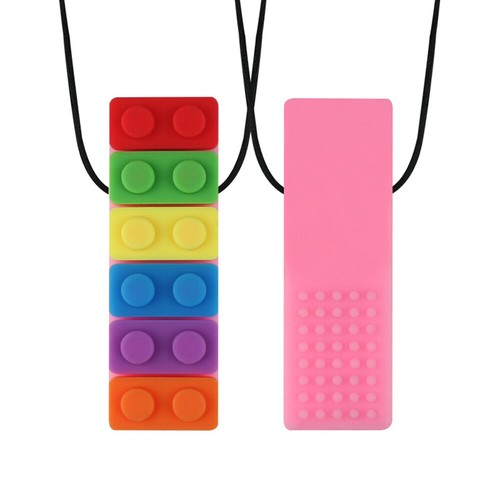 Collar de ladrillo sensorial para masticar niños adultos autismo TDAH morder dentición sensorial - Imagen 9 de 13