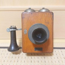 Ancien téléphone mural vintage Showa Taisho rétro objets de collection rares