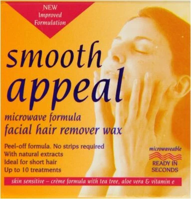 Smooth Appeal Microwave formula facial hair remover wax 40g