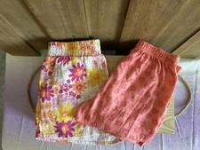 Cat Jack Just One You Girls Youth Summer Shorts Lot Of 2 Floral Size 8 EUC