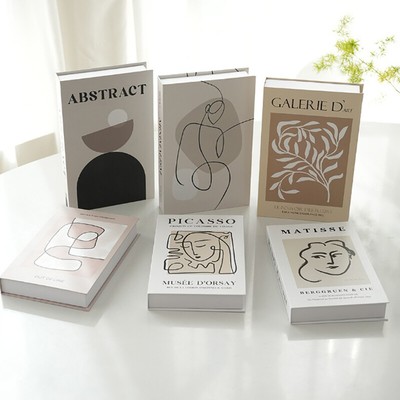 Open Luxury Fake Book Storage Box Home Decor Fashion Paris Decorative Ornaments
