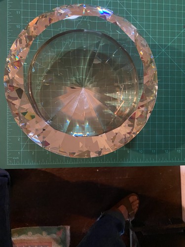 200mm Huge Clear Crystal Diamond Paperweight Wedding Centerpieces Gifts - Picture 5 of 24